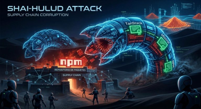 Shai-Hulud: ataque a la cadena de suministro compromete cientos de paquetes en npm y PyPI